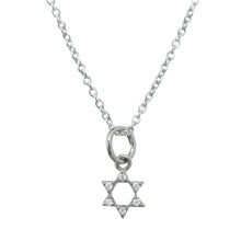 Sterling silver star of david necklace 